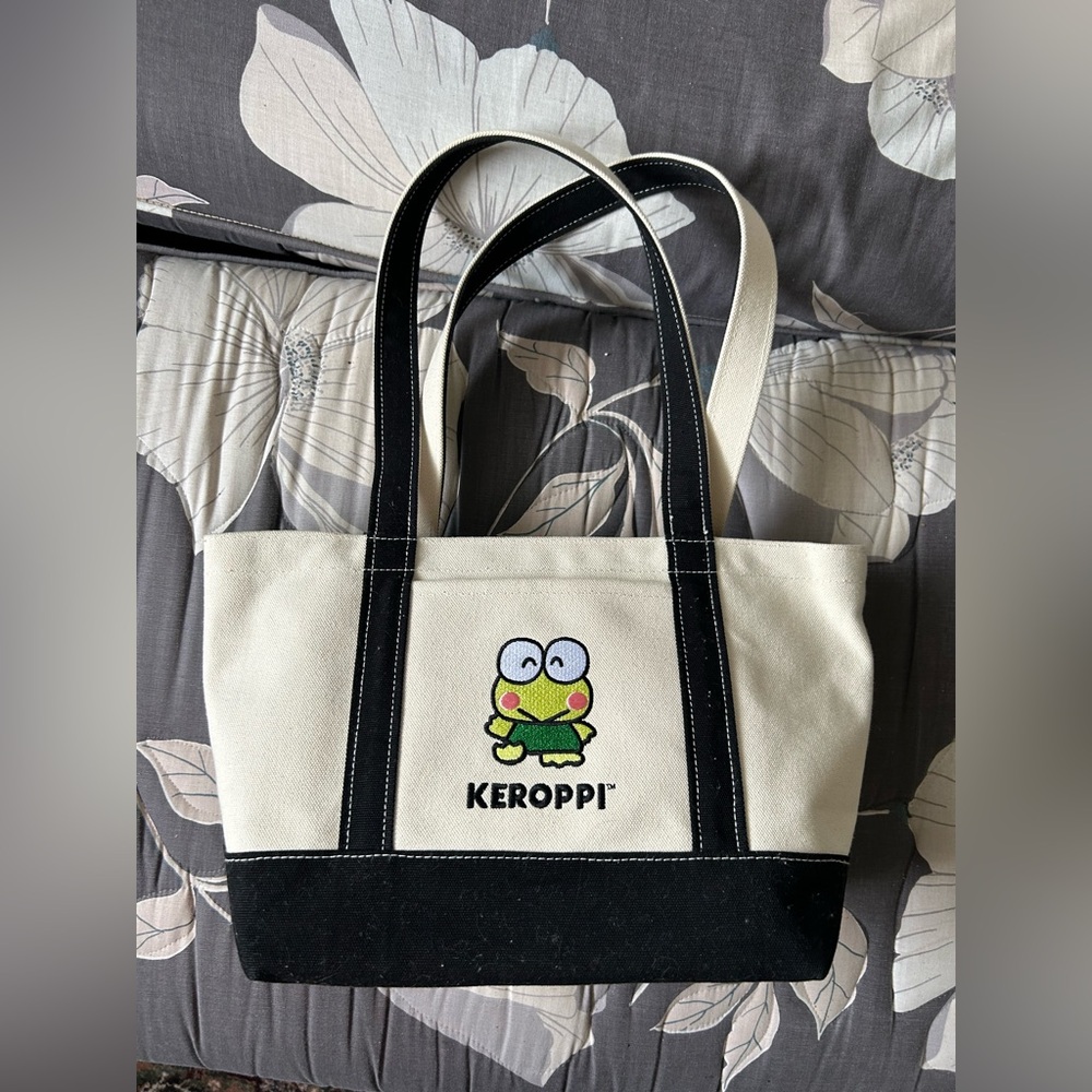 Baggu Keroppi Small Canvas Tote Bag